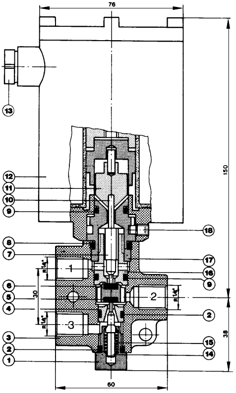Elektromagnetski razvodnik EMR-2-3 Elektromagnetski razvodnik EMR-2-3